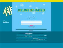 Tablet Screenshot of drunkenhaiku.com